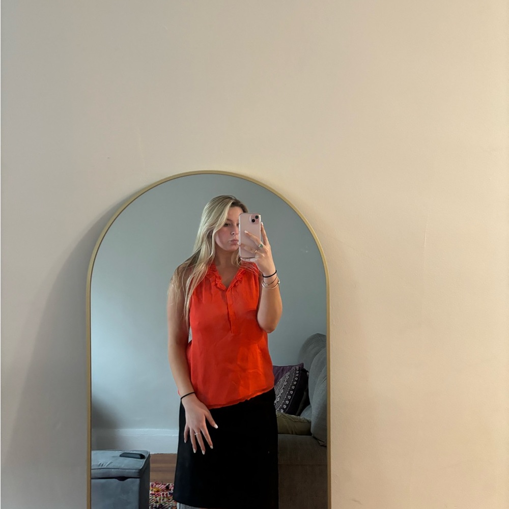 Orange J. Crew Top
